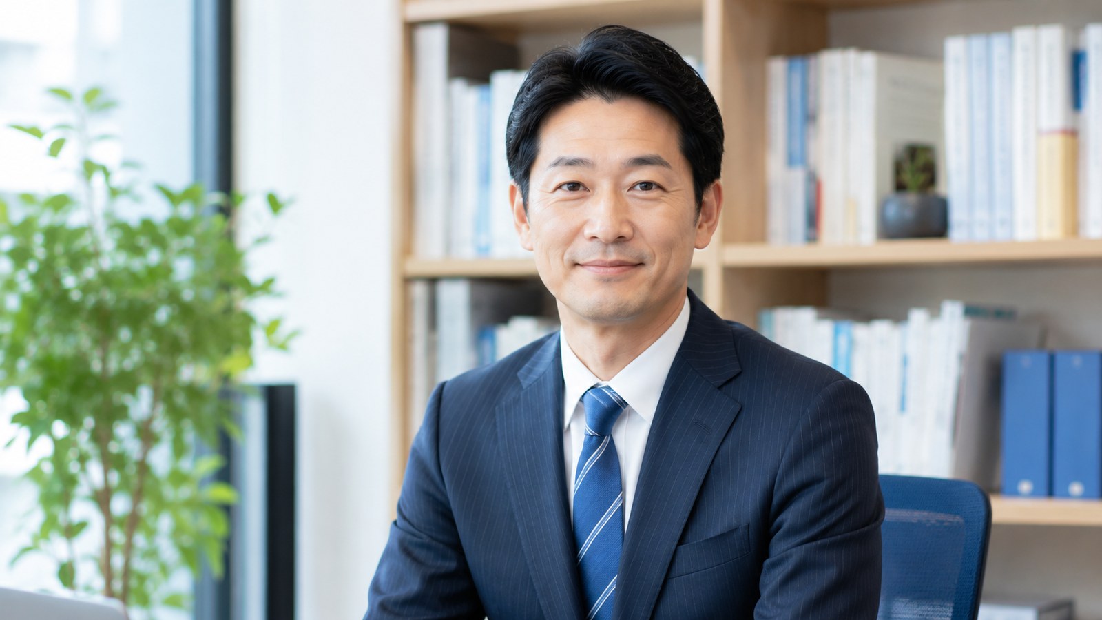 誠実な印象の代表税理士のポートレート